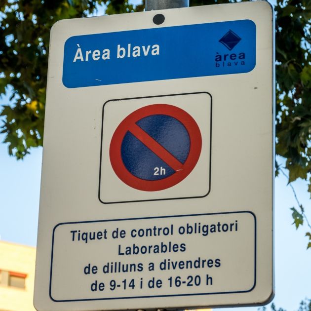 Zona Azul Barcelona Señal